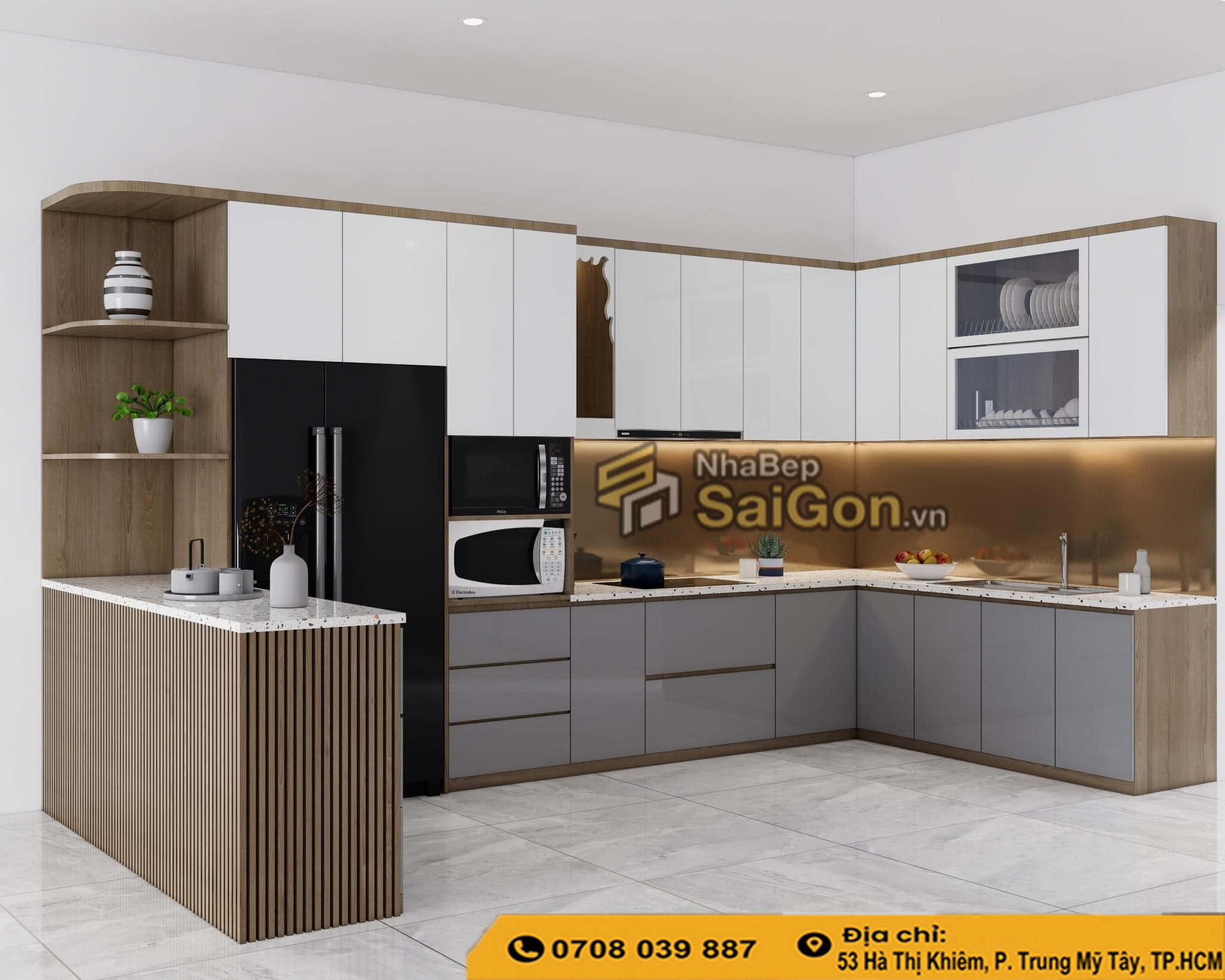 Thi Công Tủ Bếp Acrylic Gần Tôi