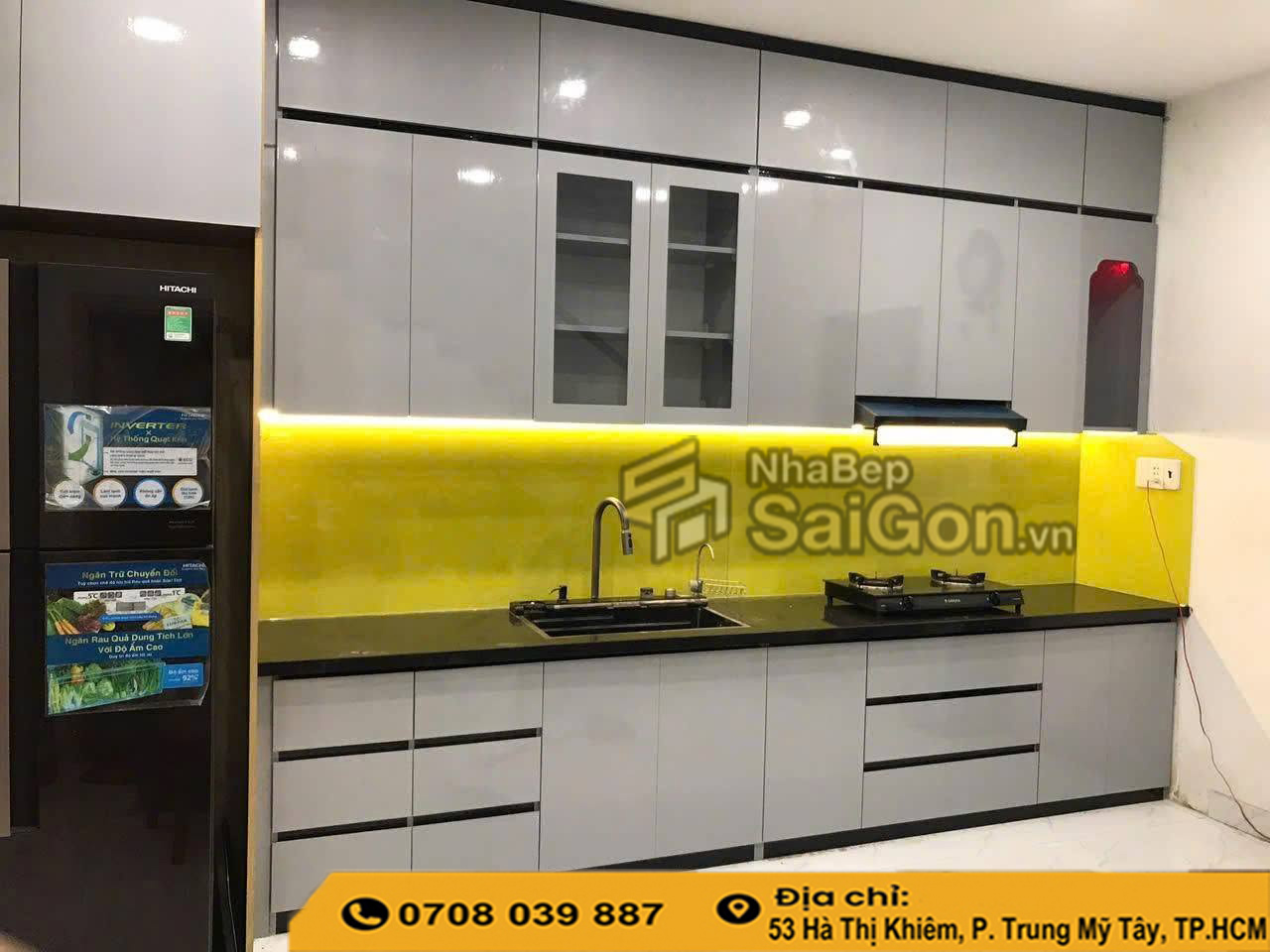 Tủ bếp nhựa đặc hiện đại