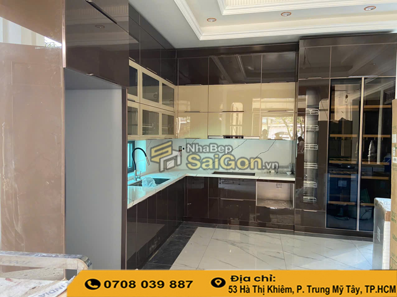 Tủ bếp nhựa đặc