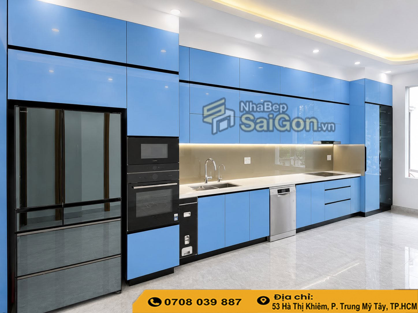 Tủ bếp nhựa đặc chữ I