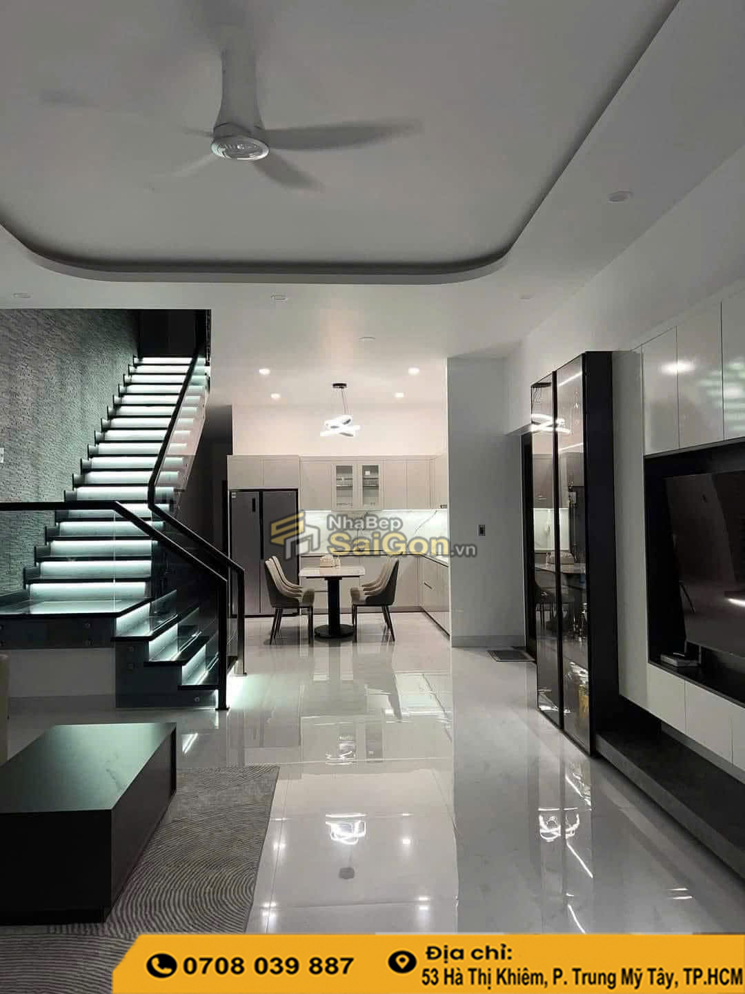 Thi công tủ bếp nhựa đặc TP.HCM