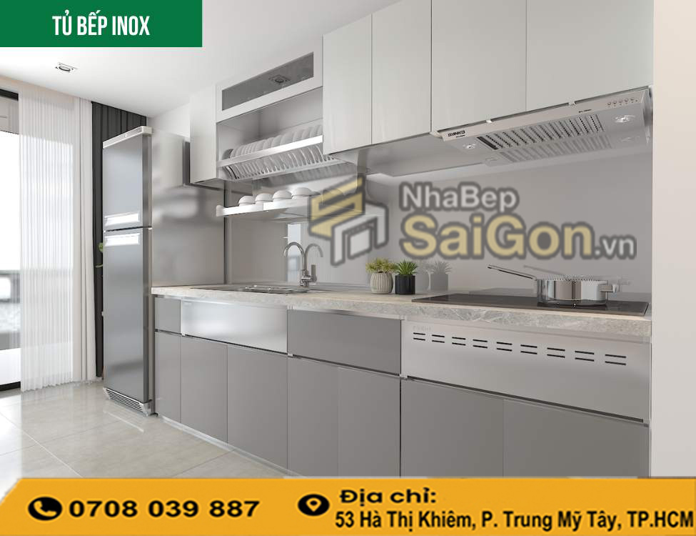 Nên chọn tủ bếp nhựa đặc hay inox