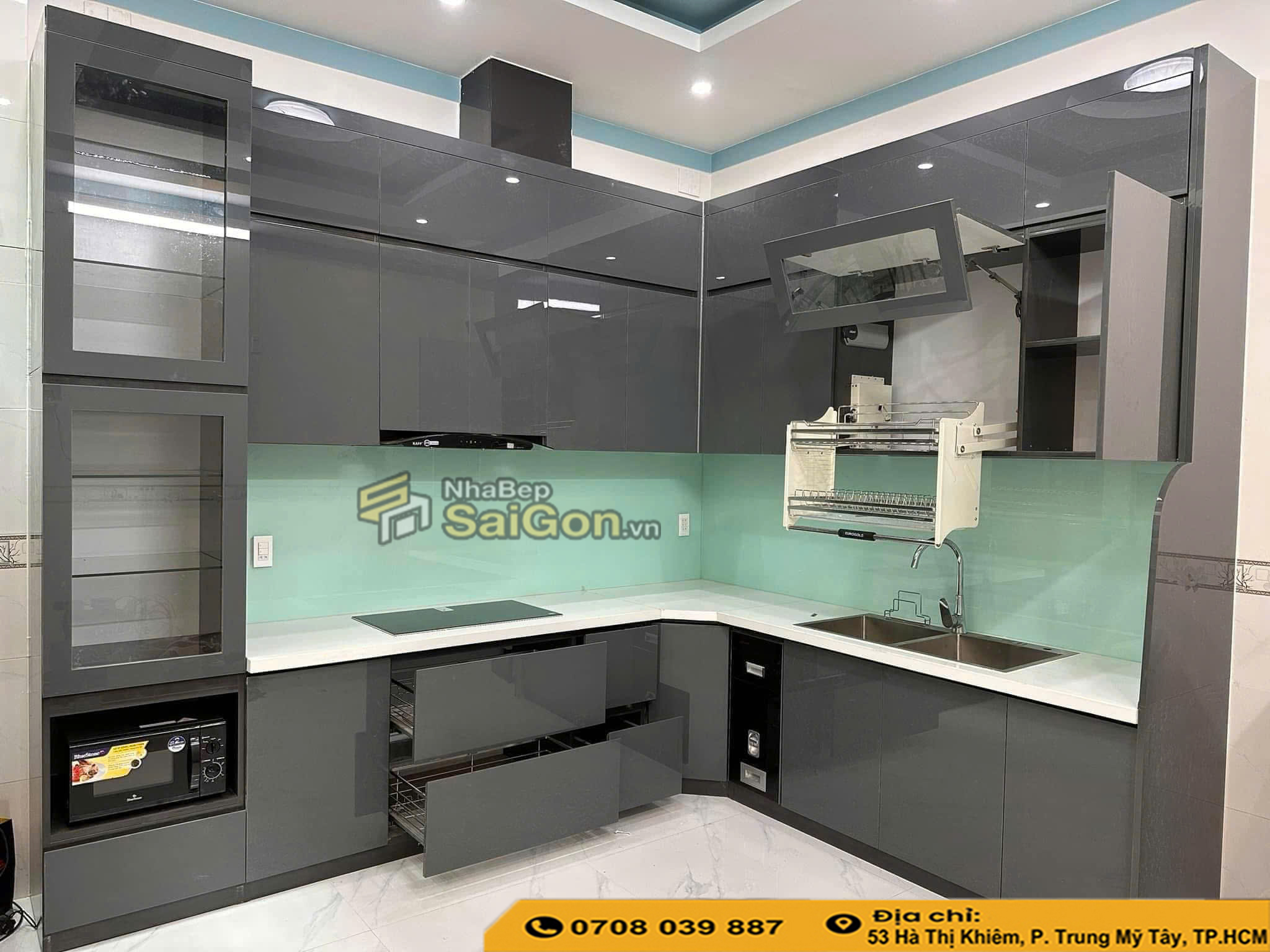 Tủ Bếp Nhựa PVC Acrylic