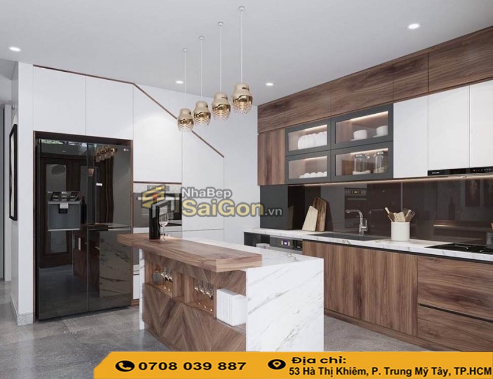 Tủ bếp nhựa PVC đặc