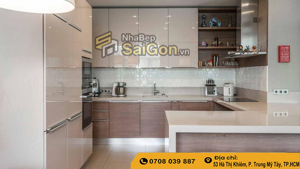 Mẫu Tủ Bếp Acrylic Đẹp