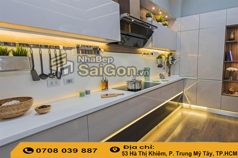 Tủ Bếp LED Cảm Ứng