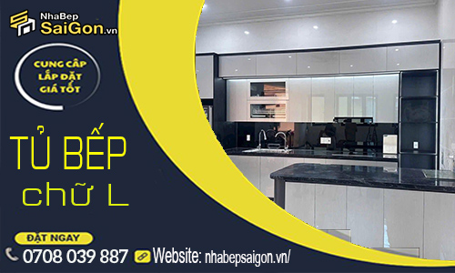 Tủ bếp nhựa đặc chữ L