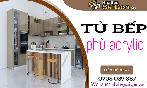 Tủ Bếp Nhựa Phủ Acrylic