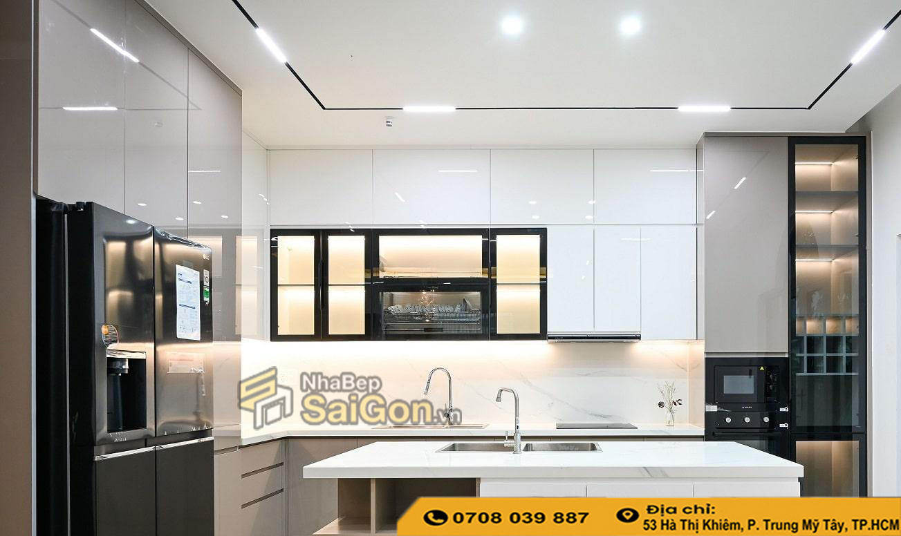 Mẫu Tủ Bếp Acrylic Đẹp