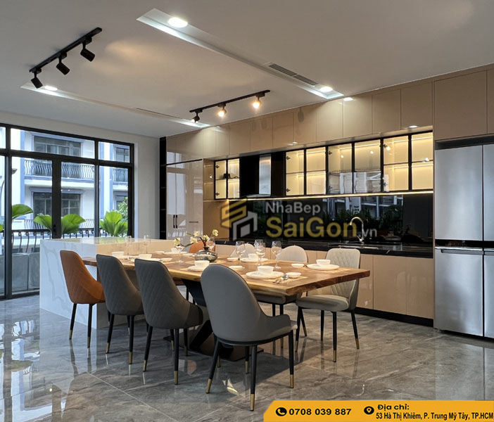Mẫu Tủ Bếp Acrylic Đẹp