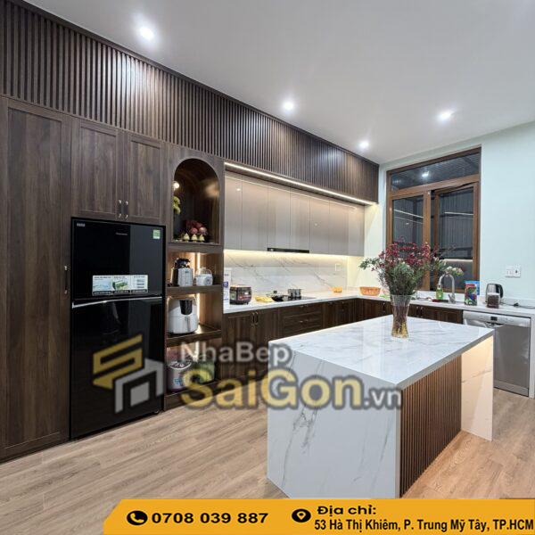 Tủ Bếp Acrylic An Cường