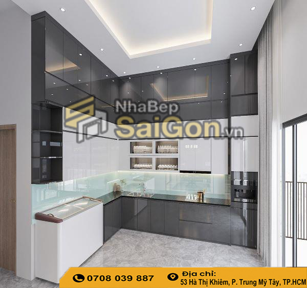Tủ Bếp Acrylic An Cường