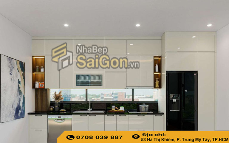 Tủ bếp nhựa đặc chữ I