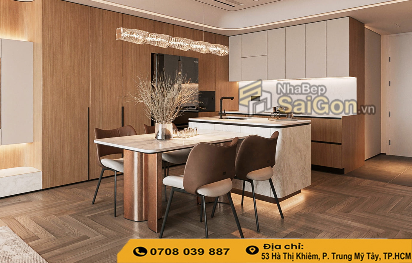 Tủ bếp nhựa đặc hay gỗ công nghiệp