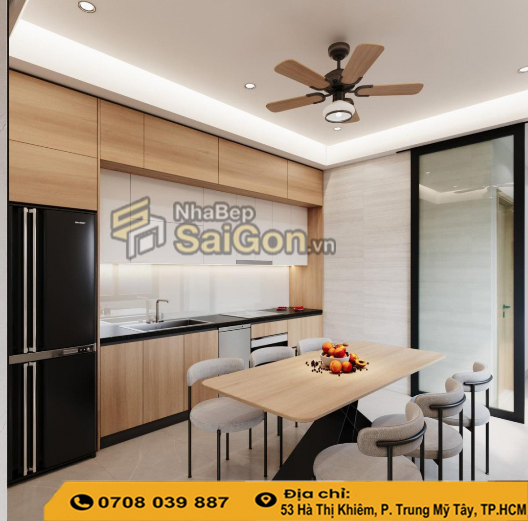 Nên làm tủ bếp nhựa đặc hay nhôm kính