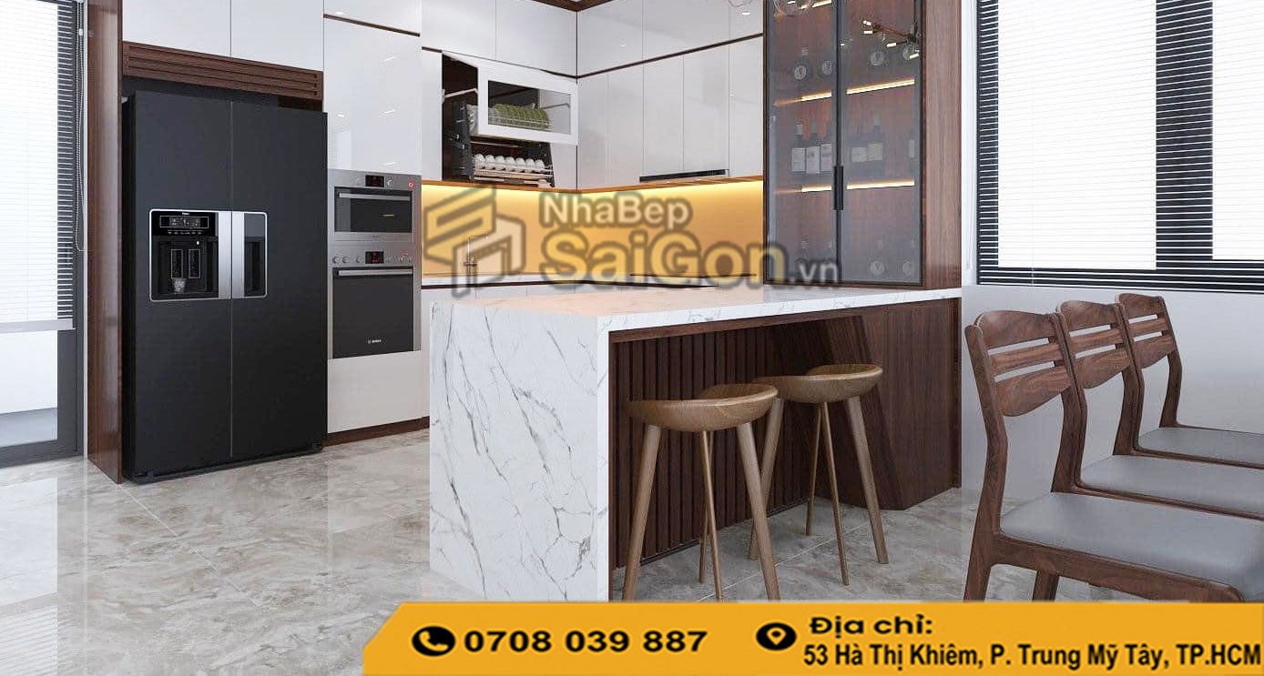 Tủ bếp nhựa đặc hay gỗ công nghiệp