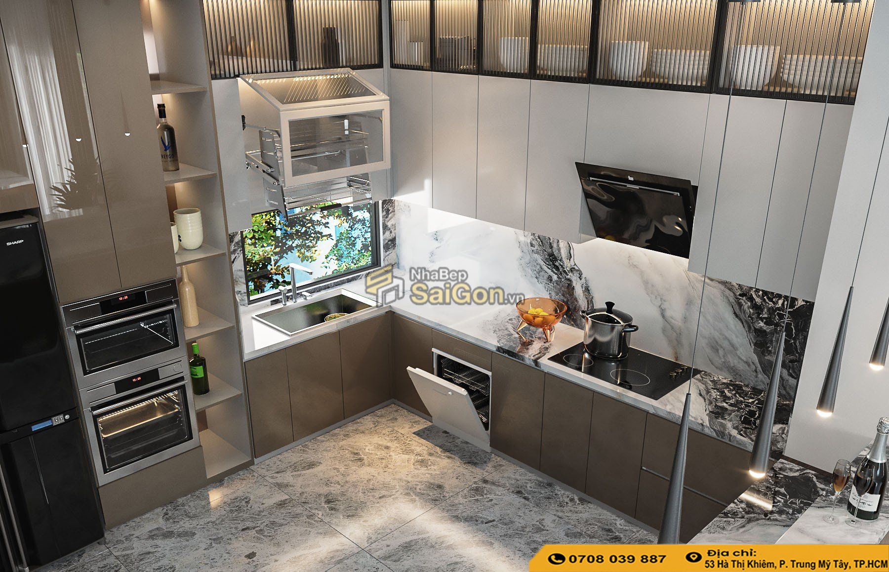 Tủ Bếp Acrylic Giá Rẻ