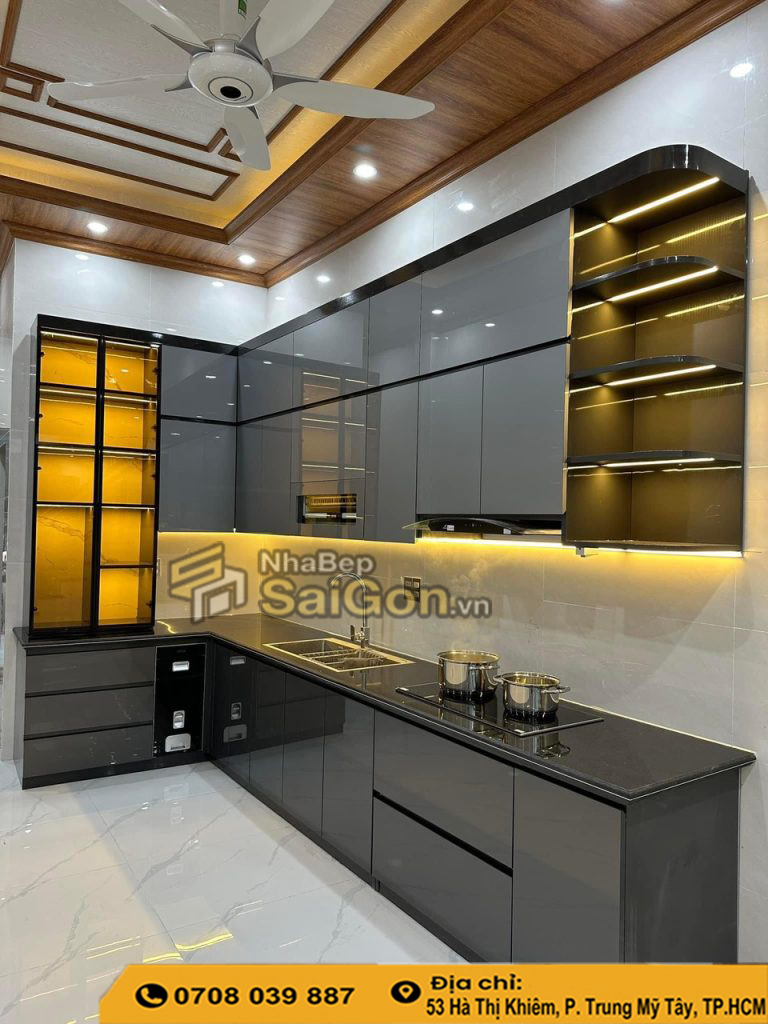 Tủ bếp nhựa cứng