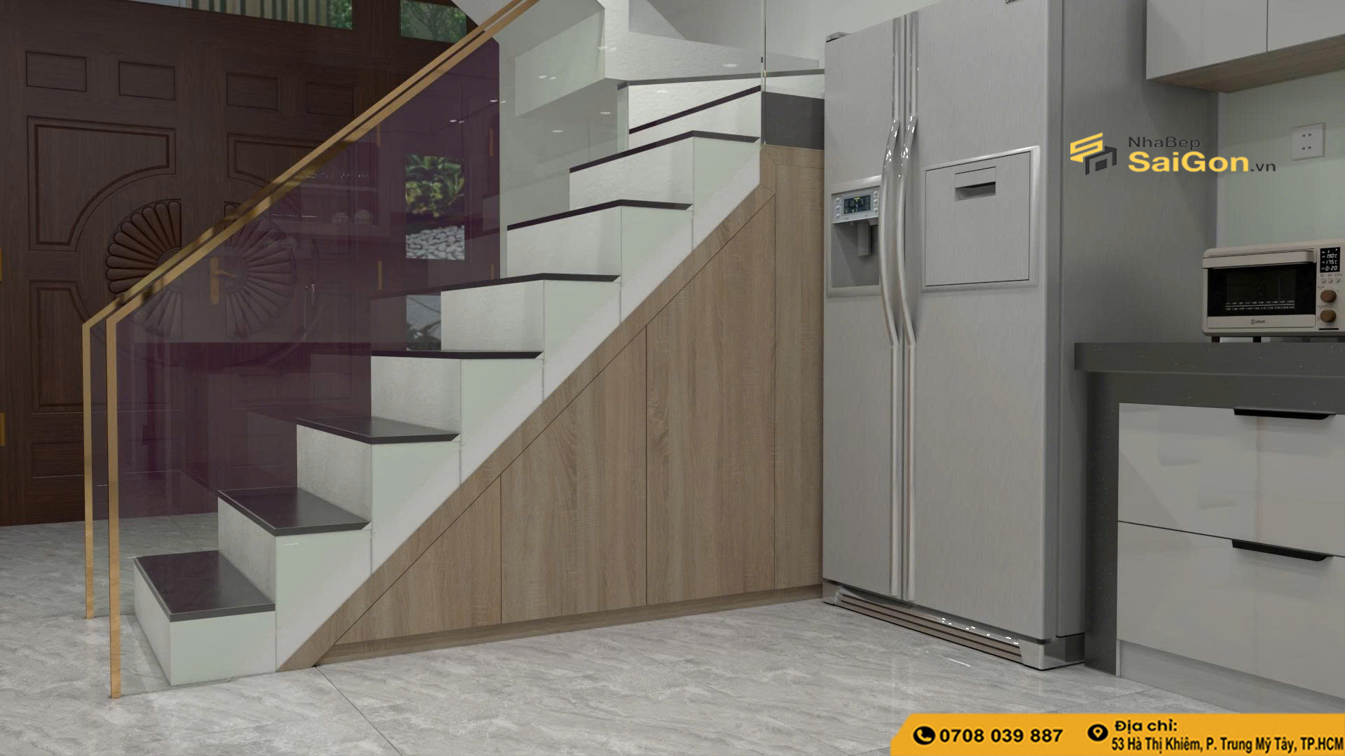Tủ Bếp Chữ L - 041