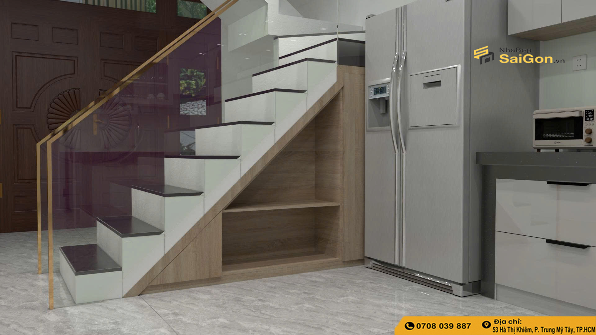 Tủ Bếp Chữ L - 041