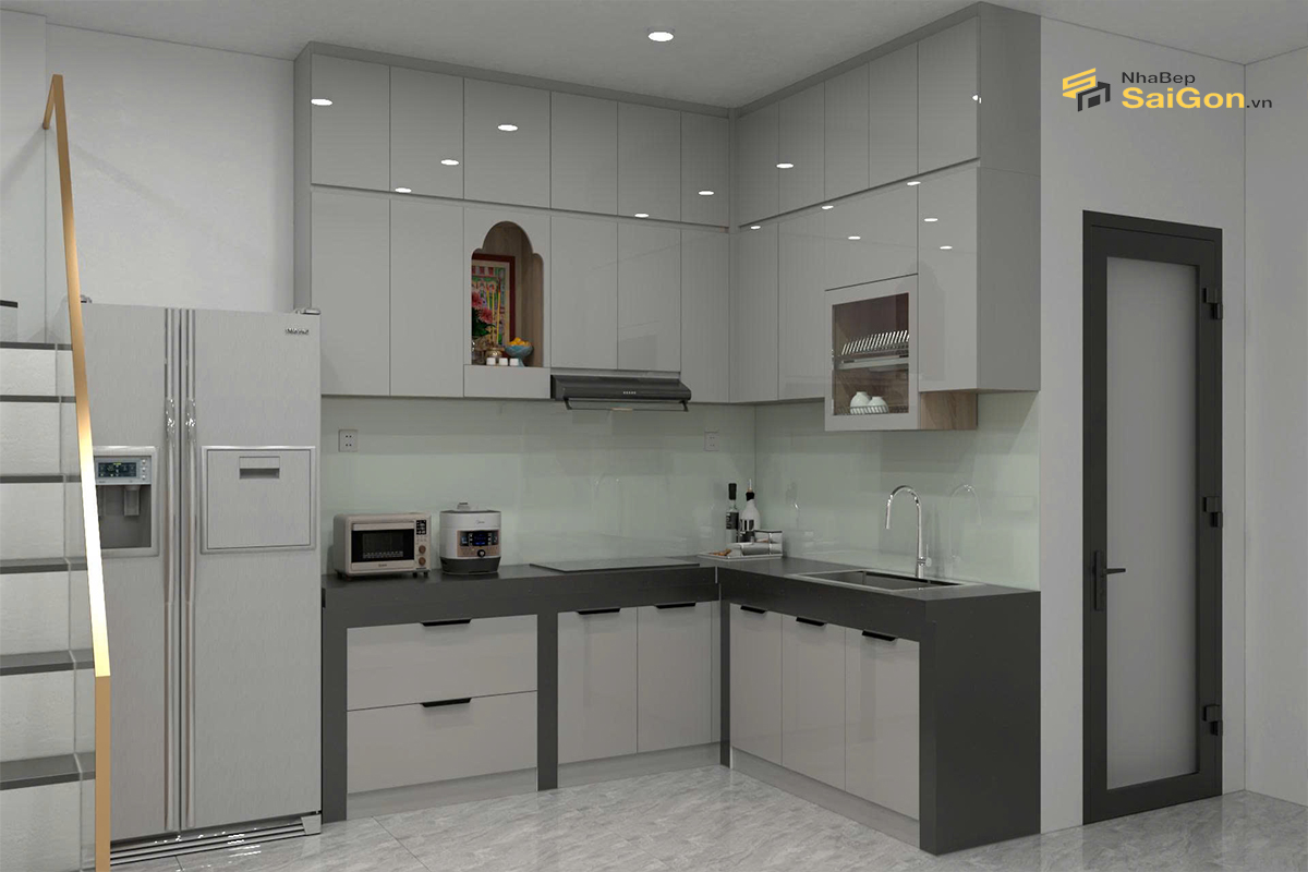 Tủ Bếp Chữ L - 041