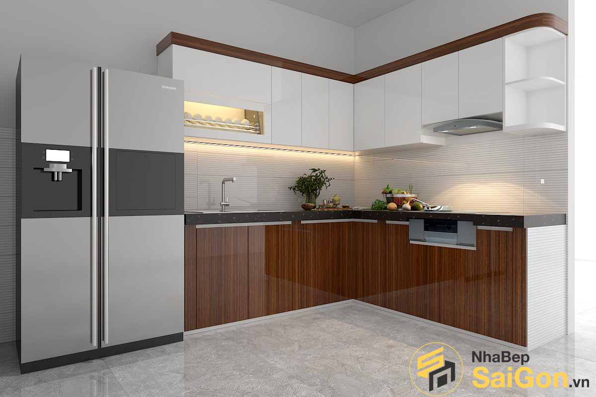 Tủ bếp chữ L - TBL002