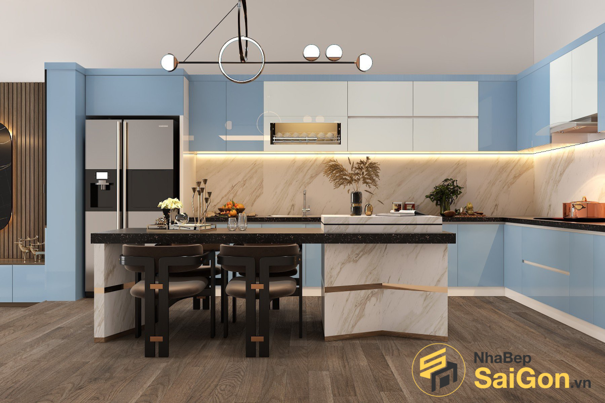 Tủ bếp chữ L - TBL004