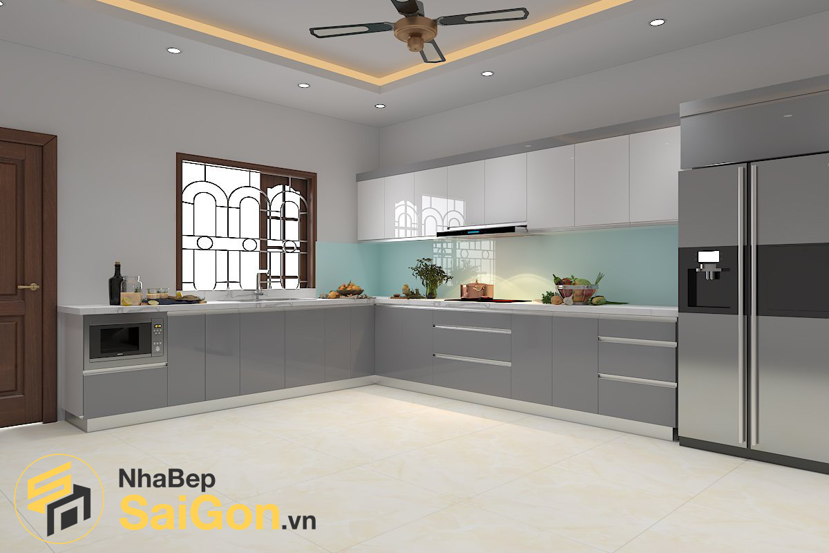 Tủ bếp chữ L - TBL006