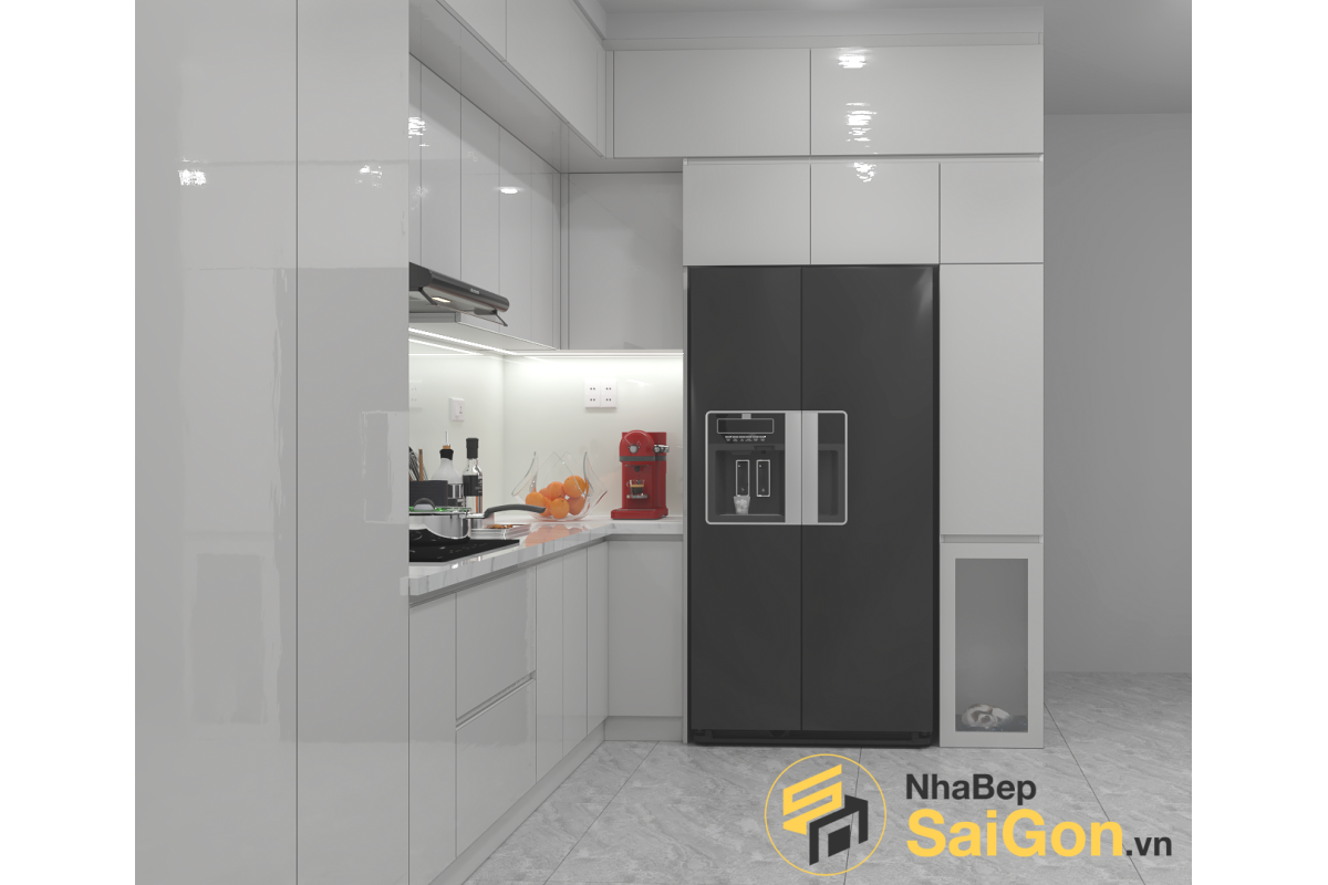 Tủ bếp chữ L - TBL007