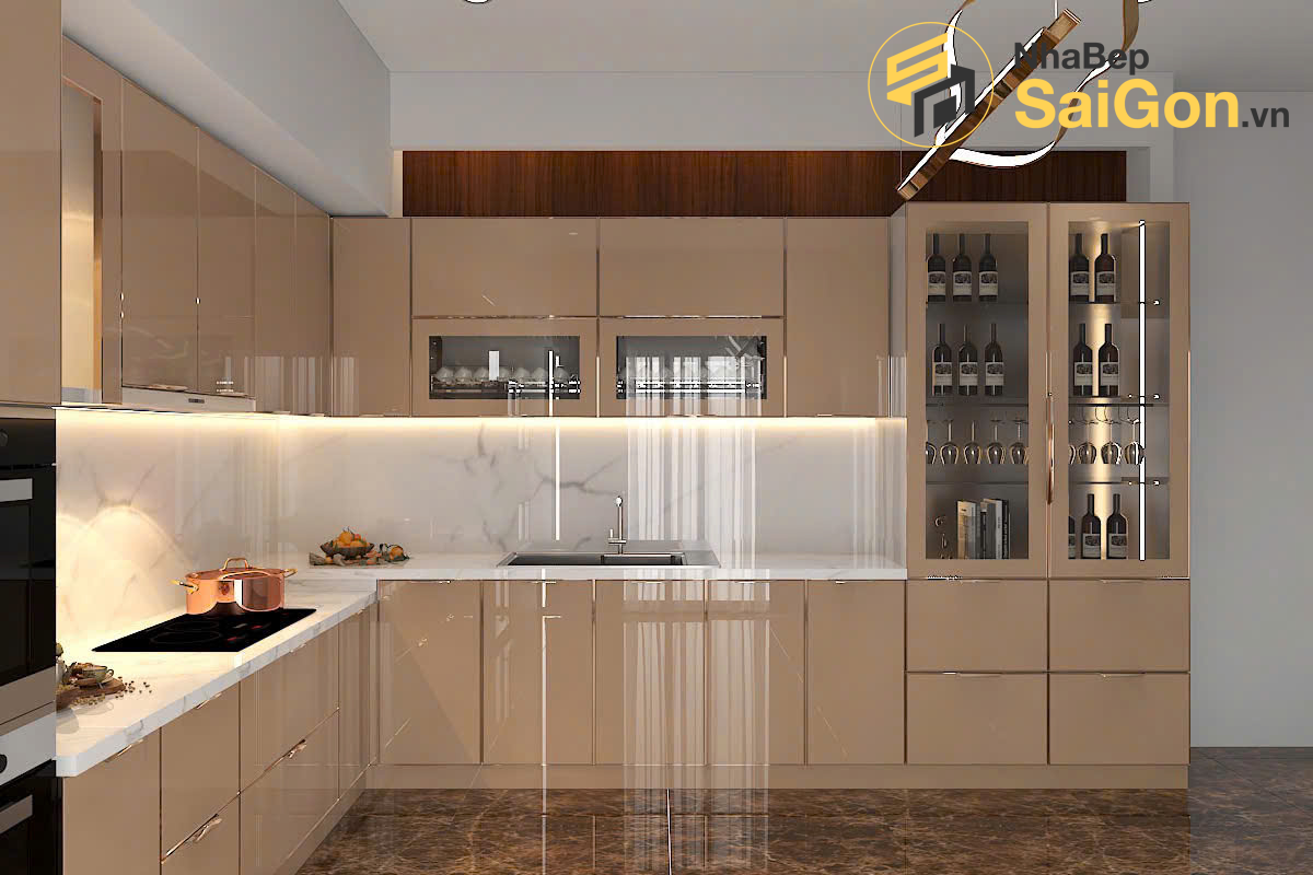 Tủ bếp chữ L - TBL010