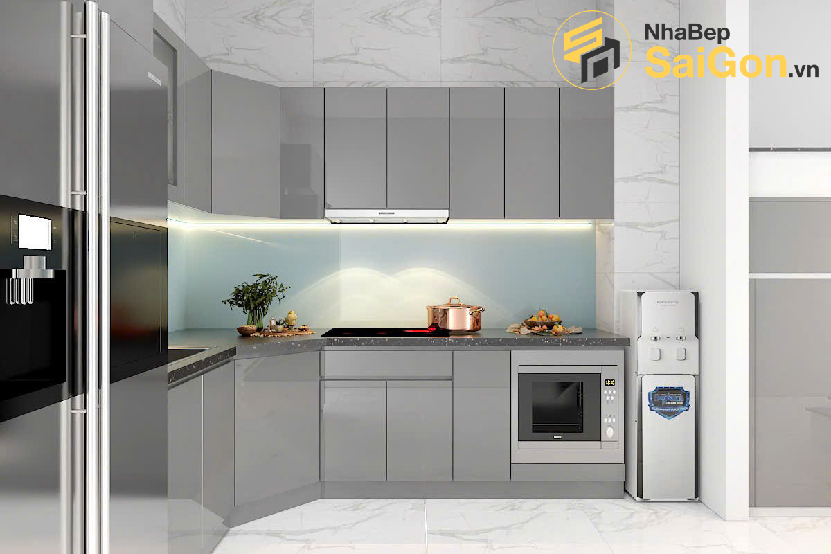 Tủ bếp chữ L - TBL017