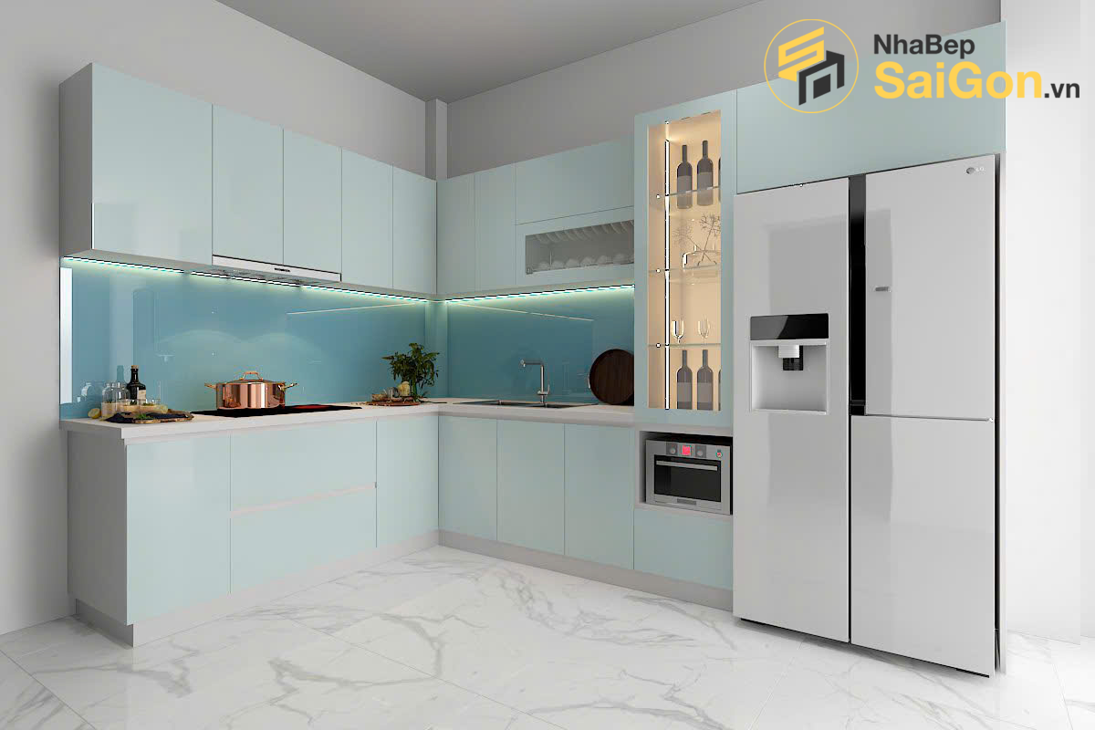 Tủ bếp chữ L - TBL020