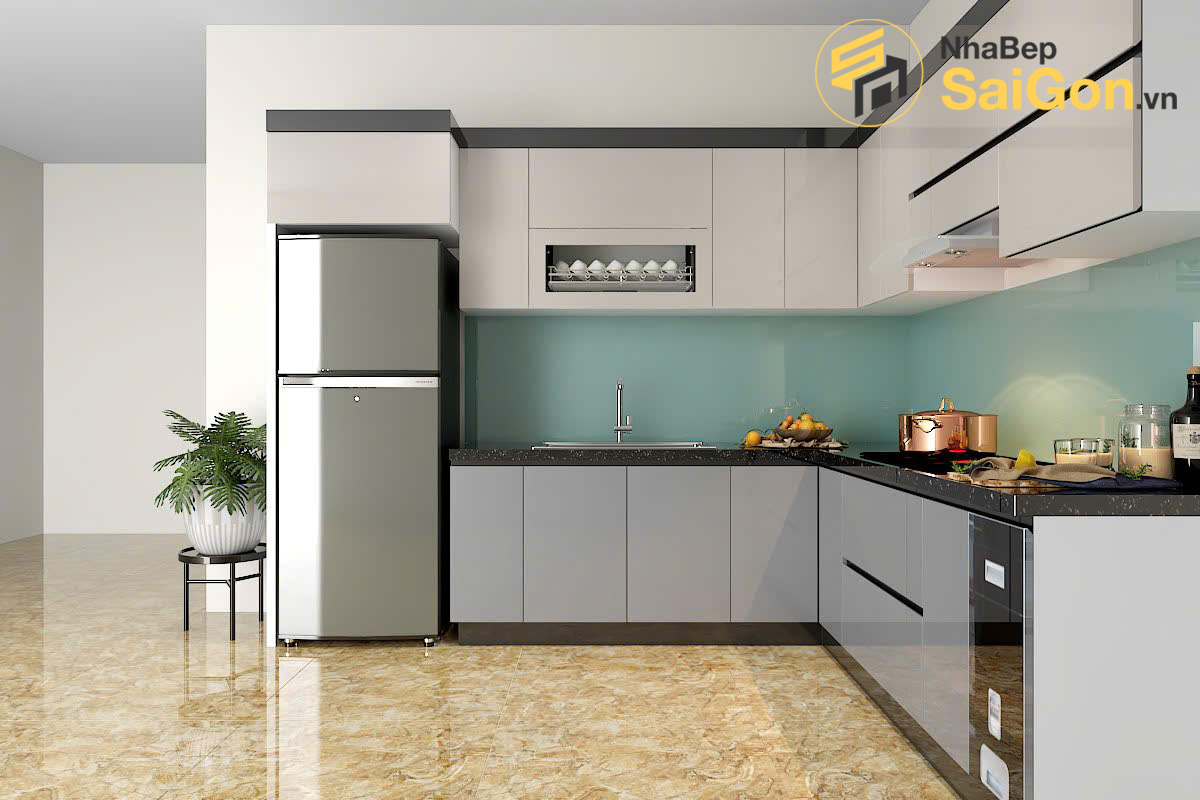 Tủ bếp chữ L - TBL031