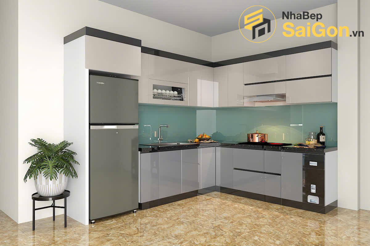 Tủ bếp chữ L - TBL031