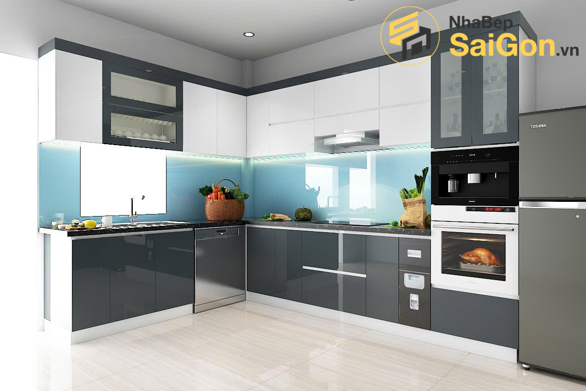 Tủ bếp chữ L - TBL035