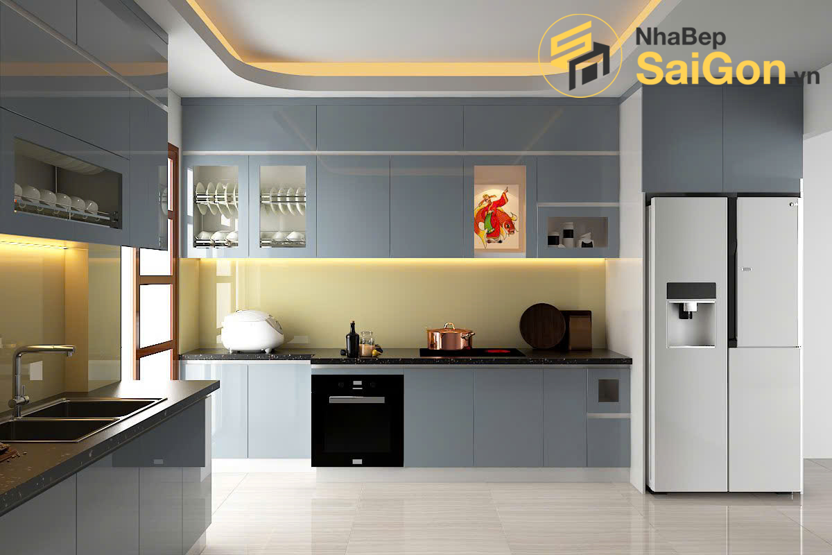 Tủ bếp chữ L - TBL036