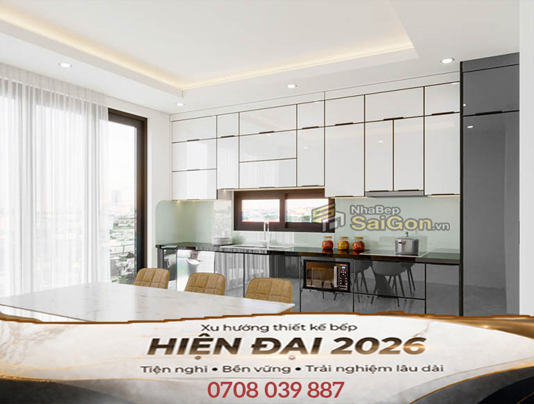 Tủ Bếp Chữ I Đẹp