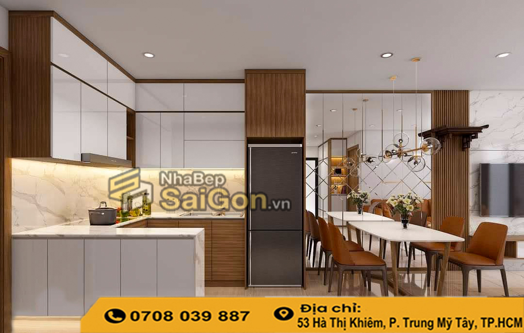 Thi Công Tủ Bếp Chung Cư