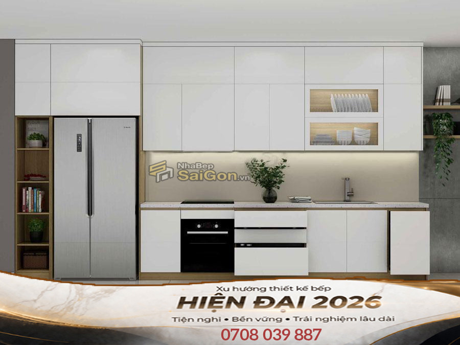 Tủ Bếp Chữ I Đẹp
