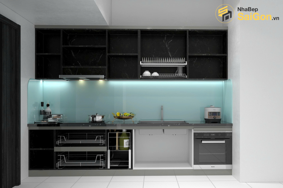 Tủ bếp chữ I - TBI009