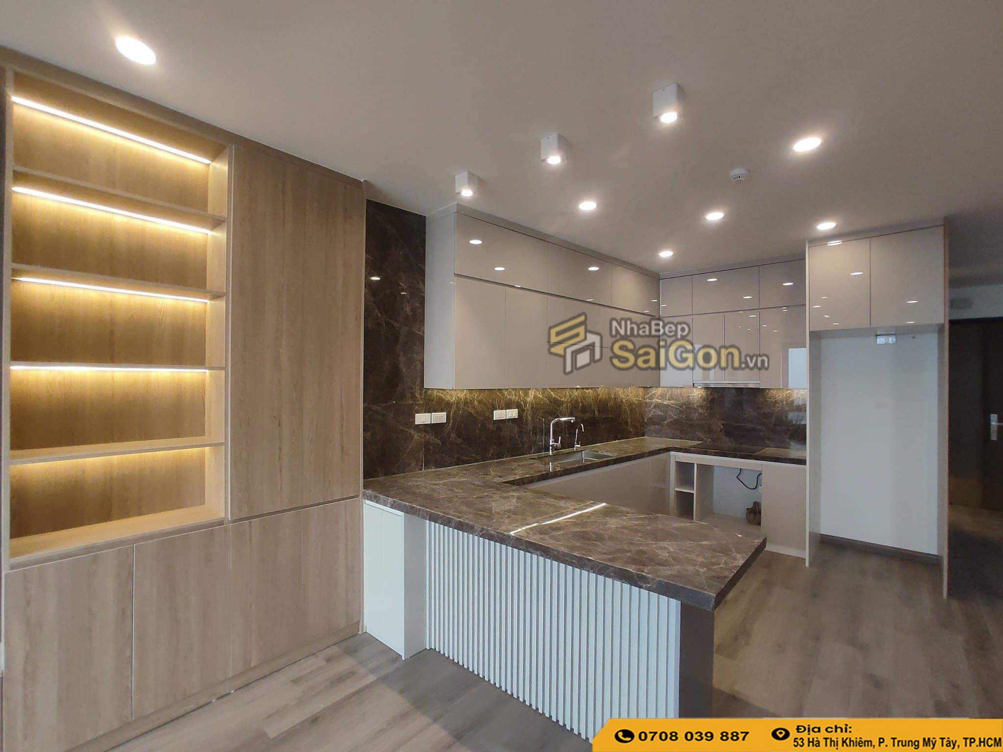 Gia Công Tủ Bếp MDF 