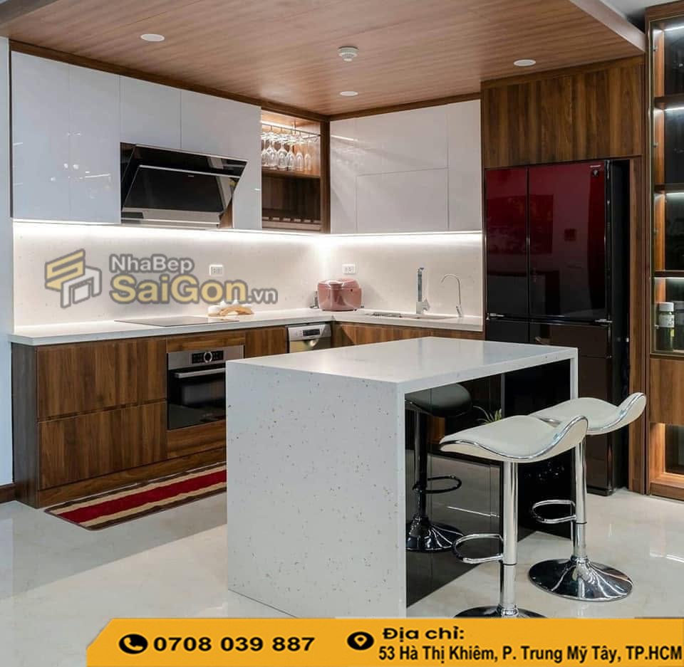 Gia Công Tủ Bếp MDF 