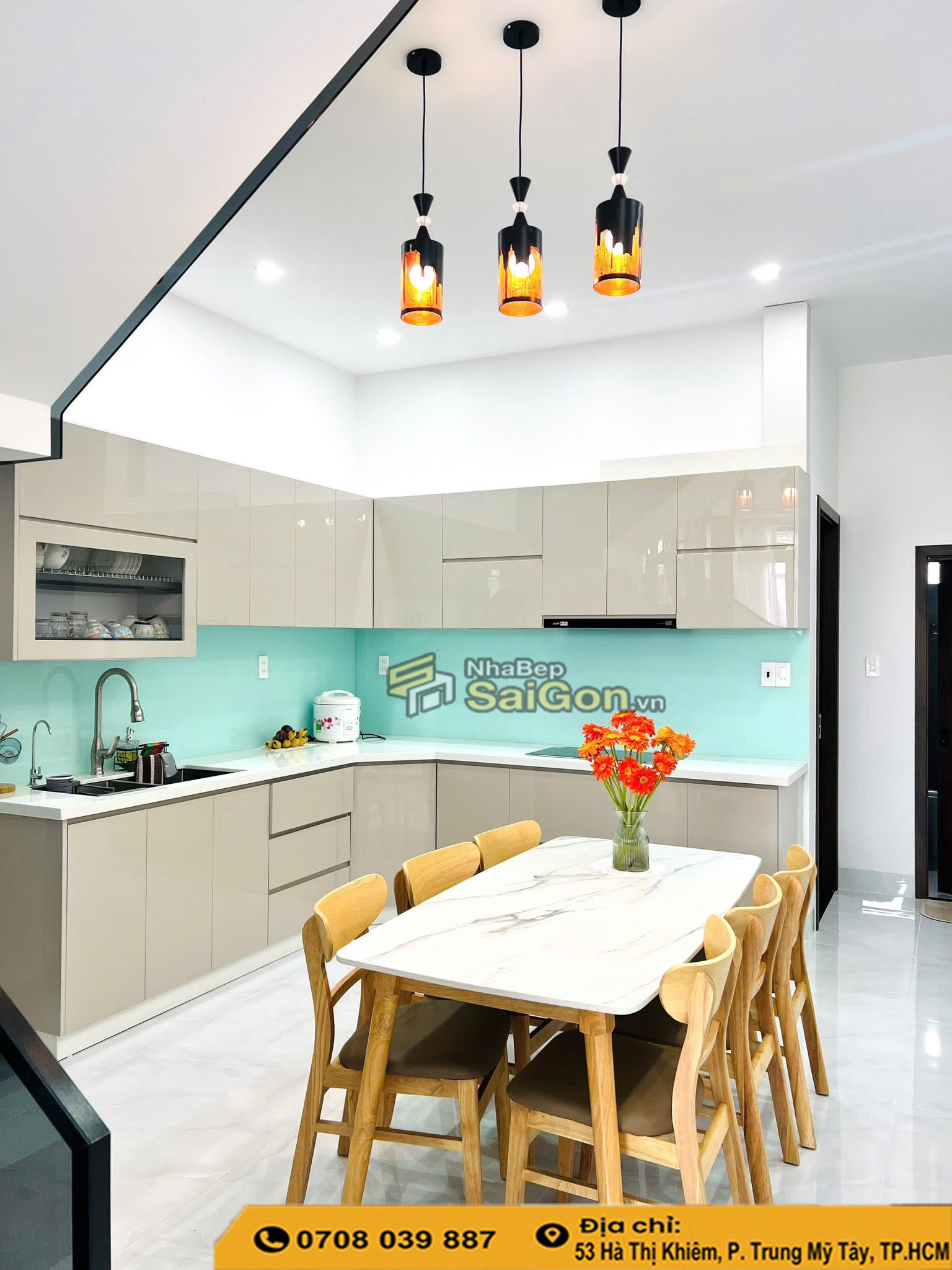 Xưởng Sản Xuất Tủ Bếp MDF Chống Ẩm