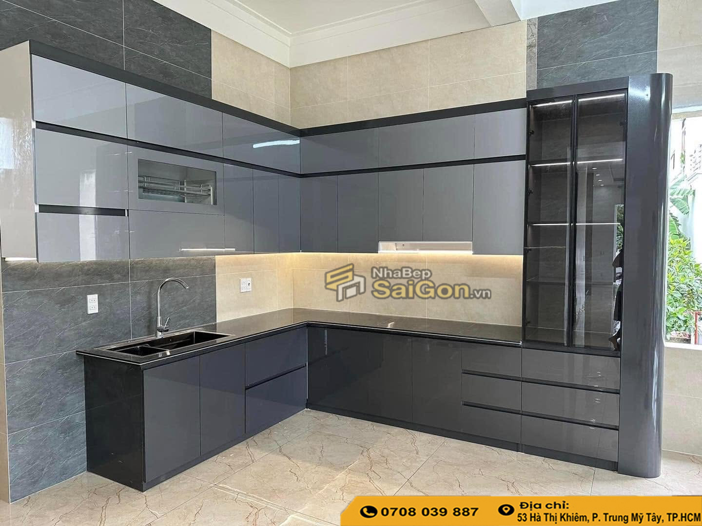 Thiết Kế Thi Công Tủ Bếp Hóc Môn Trọn Gói
