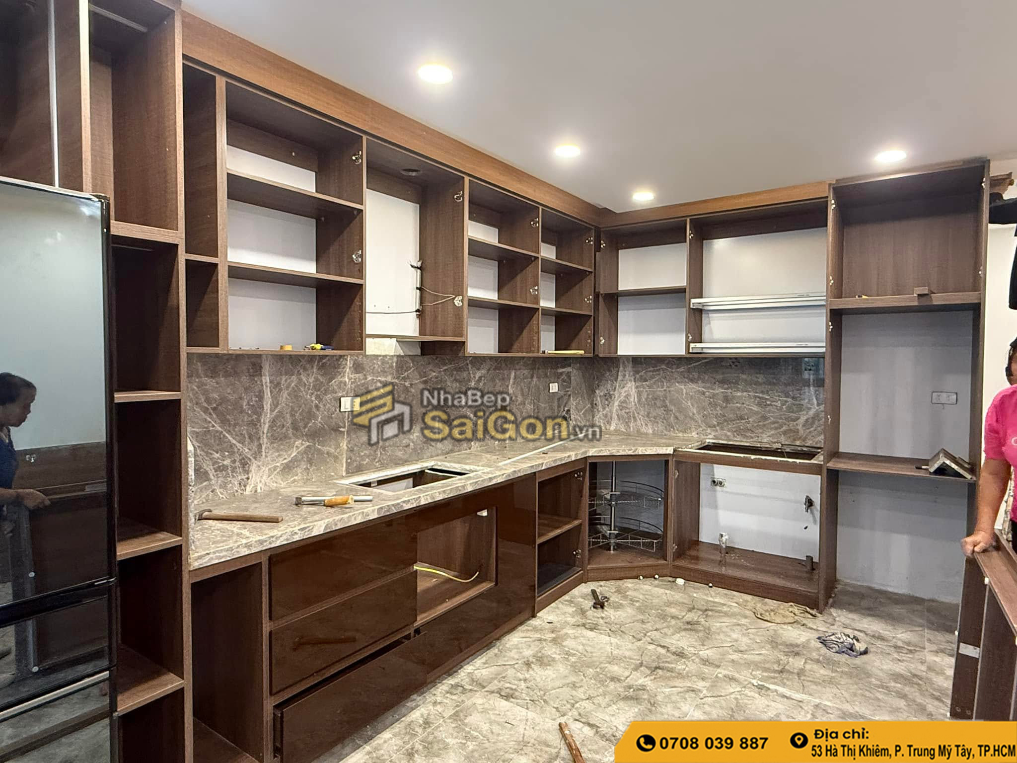 Thiết Kế Thi Công Tủ Bếp Củ Chi