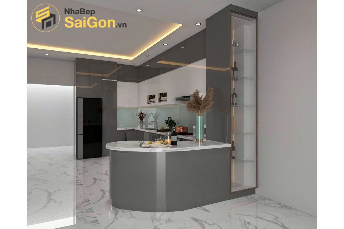 Tủ bếp chữ U - TBU003