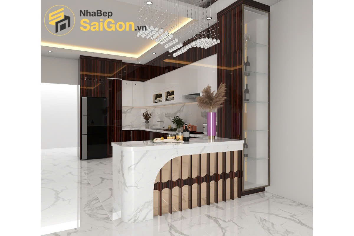 Tủ bếp chữ U TBU004