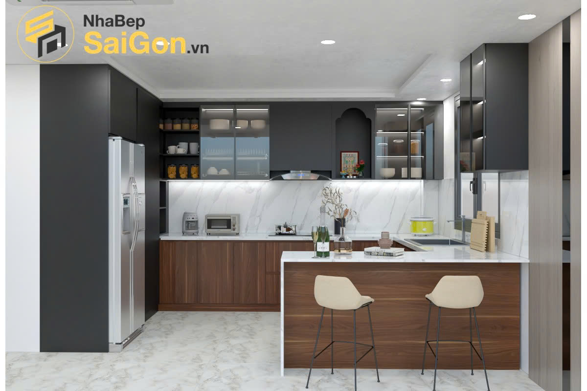 Tủ Bếp Gia Đình Nên Chọn Vật Liệu Gì