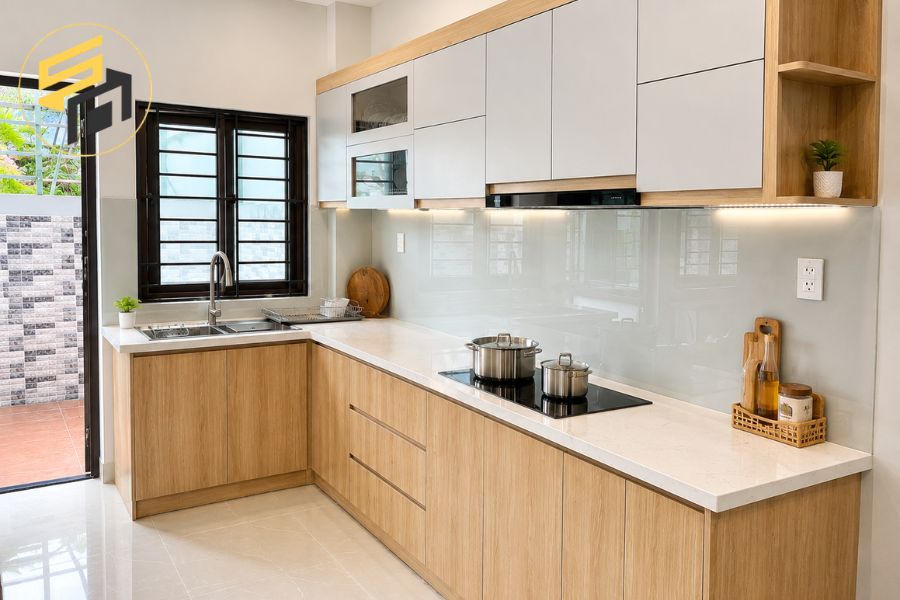 Tủ bếp MDF nhà anh Minh tại Bà Điểm, Hóc Môn