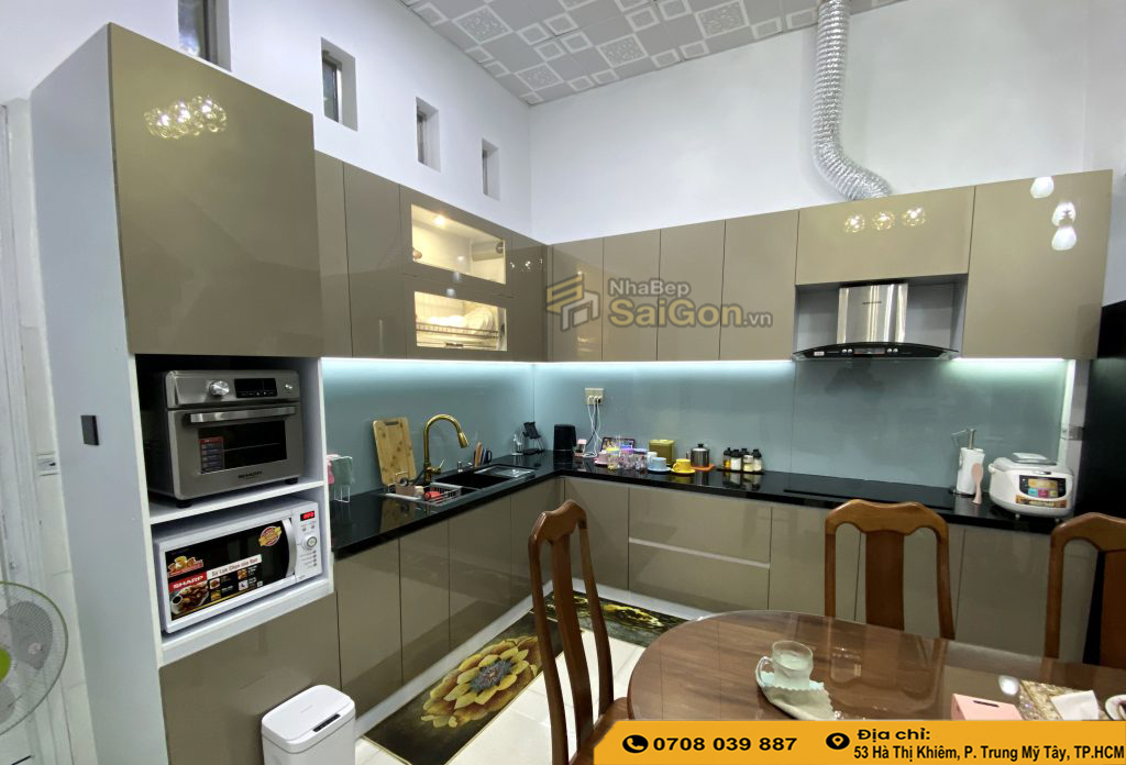 Tủ bếp nhựa nhà cấp 4